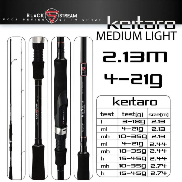 Изображение Спиннинг Sprut Keitaro 2.13м 4-21г