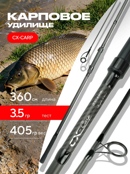 Изображение Удилище карповое Ryobi CX Carp 3.6м 3.5LBs