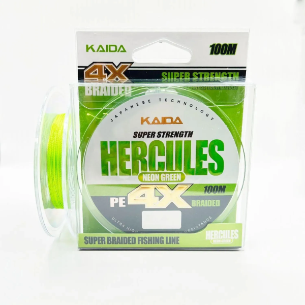 Изображение Плетеный шнур 4x Kaida Hercules 100м 0.10мм