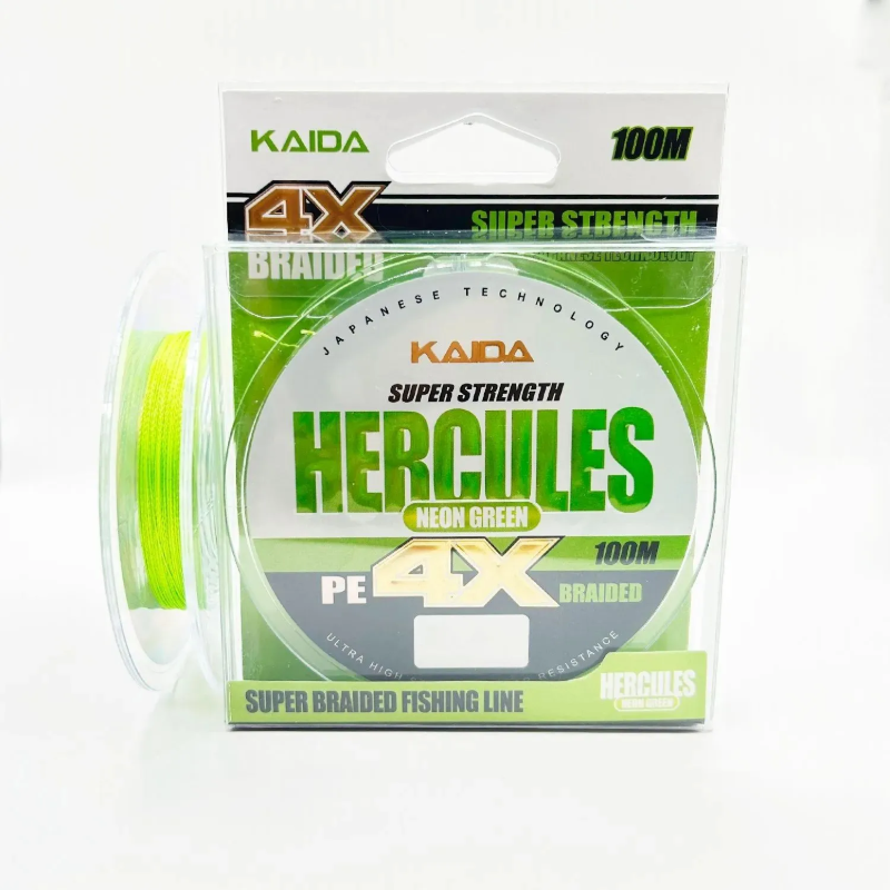 Изображение Плетеный шнур 4x Kaida Hercules 100м 0.25мм