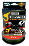 Изображение Плетеный шнур 8x Daiwa J-Braid Expedition 150м 0.13мм Dark Green
