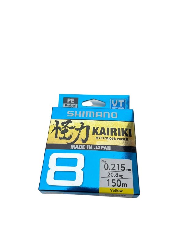 Изображение Плетеный шнур 8x Shimano Kairiki 150м 0.215мм Yellow