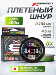 Изображение Плетеный шнур 8x YGK Pentagram 200м 0.4PE Multicolor