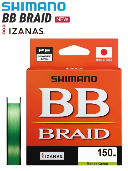 Изображение Плетеный шнур Shimano BB BRAID 150м 1.2PE Mantis Green
