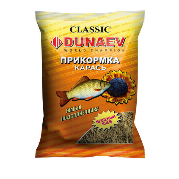 Изображение Прикормка DUNAEV КЛАССИКА 0.9кг Карась Жмых Подсолнечника