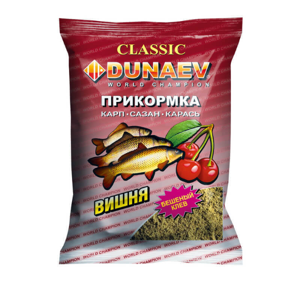 Изображение Прикормка DUNAEV КЛАССИКА 0.9кг Карп Вишня