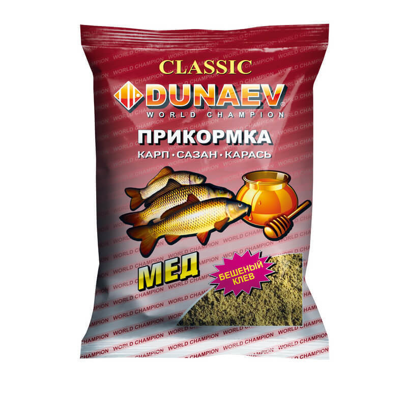 Изображение Прикормка DUNAEV КЛАССИКА 0.9кг Карп Мед