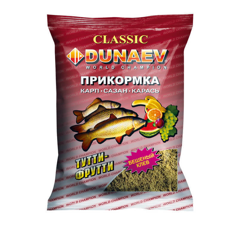 Изображение Прикормка DUNAEV КЛАССИКА 0.9кг Карп Тутти-Фрутти