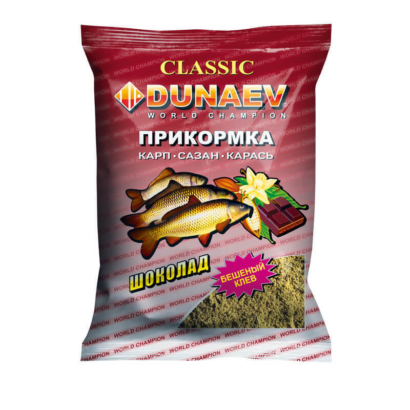 Изображение Прикормка DUNAEV КЛАССИКА 0.9кг Карп Шоколад