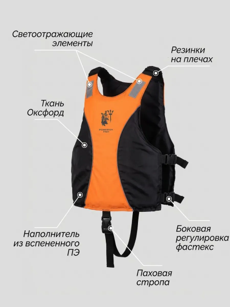 Изображение Спасательный жилет Poseidon Fish для сап-борда XL